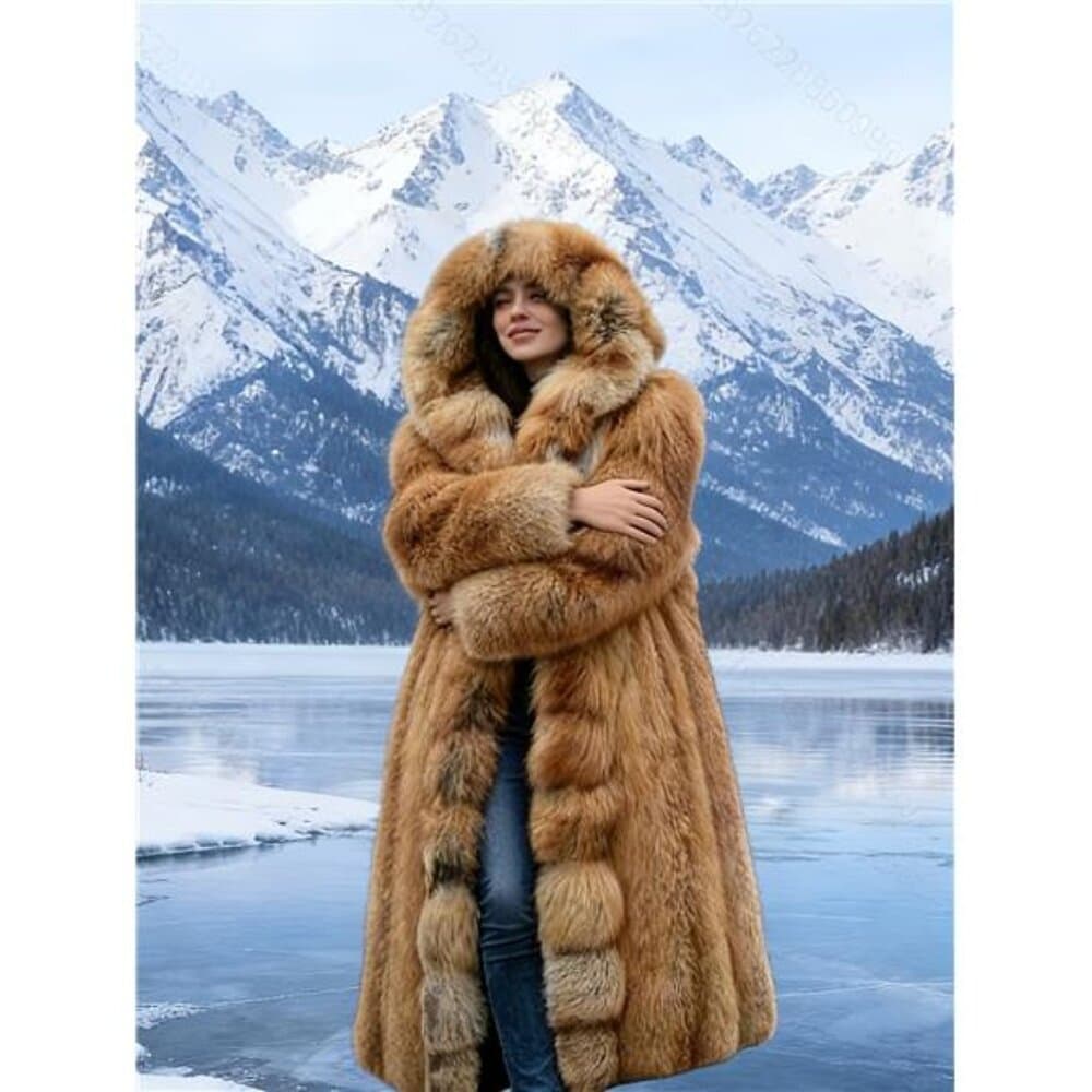 Elegant Slim Fit Double Breasted Long Overcoat | Winter Blend Trench Coat with - Thumbnail 6