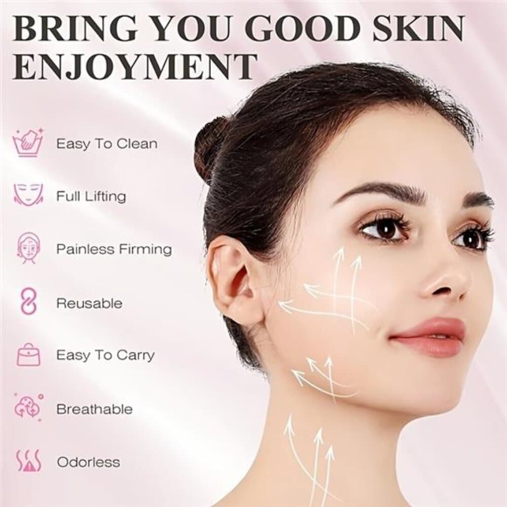 1pc V-Face Facial Lifting Strap with Double Chin Reducer & Jawline Enhancer - Thumbnail 5