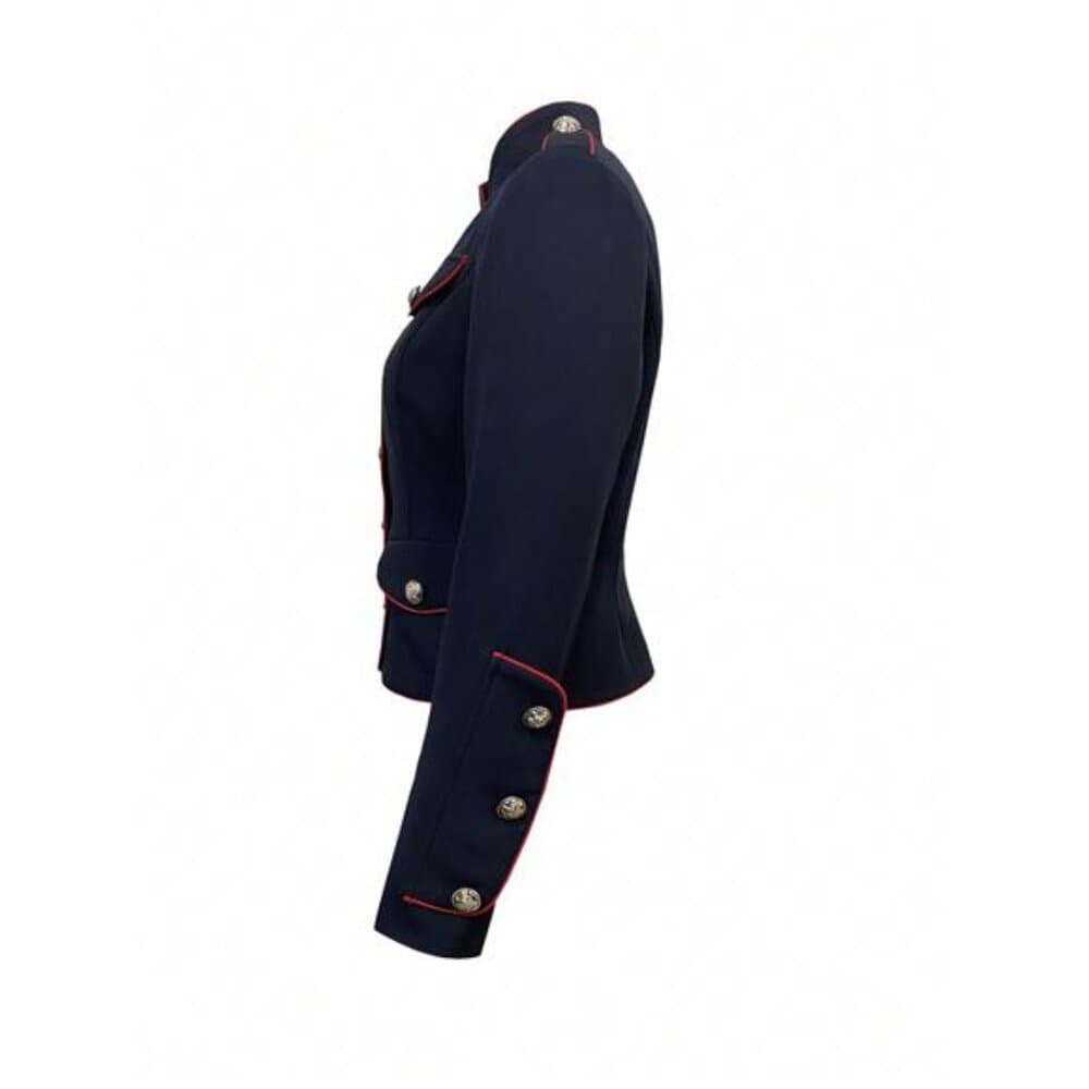 Women's Single-Breasted Color Block Long Sleeve Jacket, Suitable For - Thumbnail 2