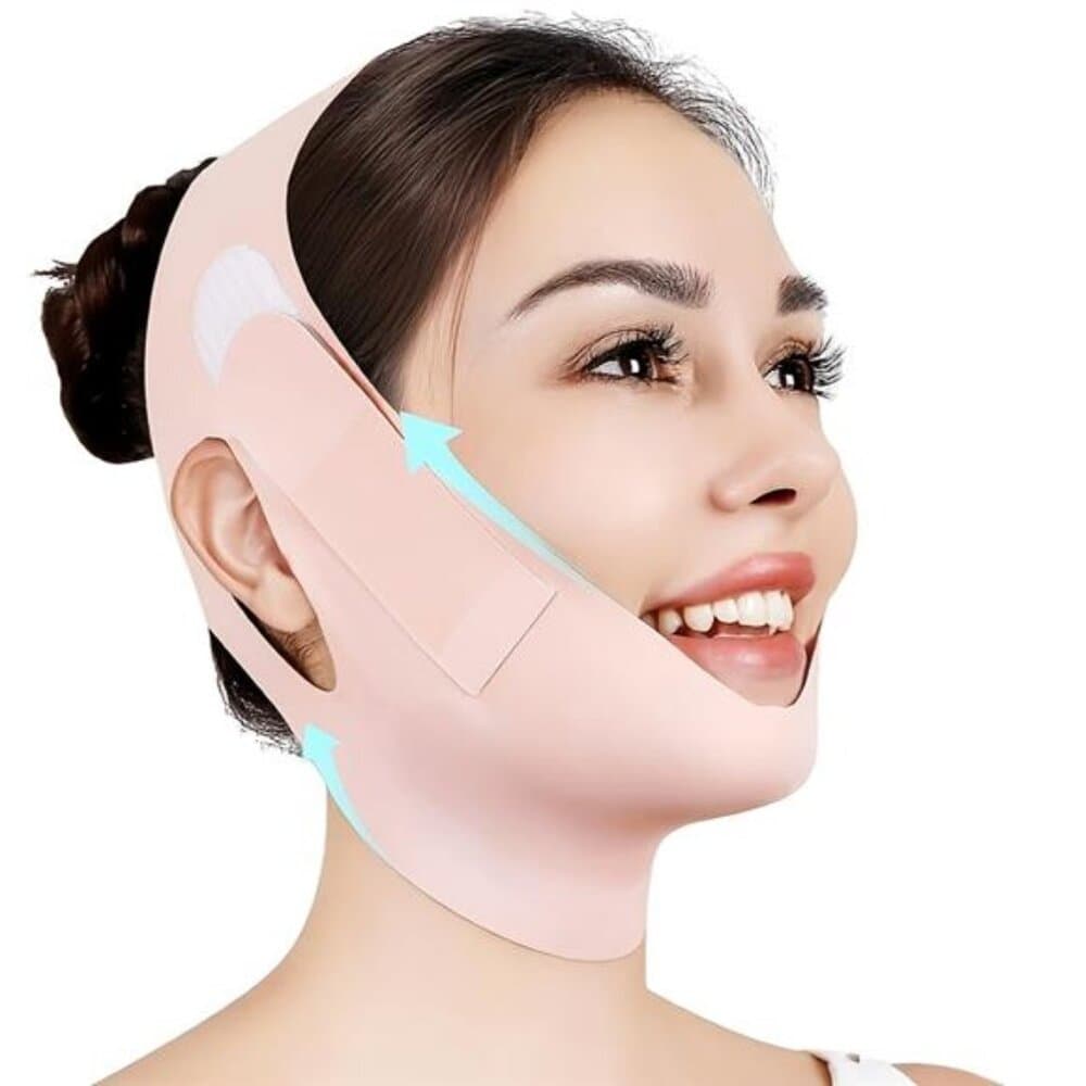 1pc V-Face Facial Lifting Strap with Double Chin Reducer & Jawline Enhancer - Thumbnail 4