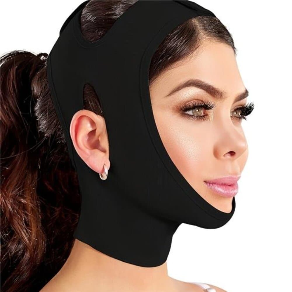 1pc V-Face Facial Lifting Strap with Double Chin Reducer & Jawline Enhancer - Thumbnail 9