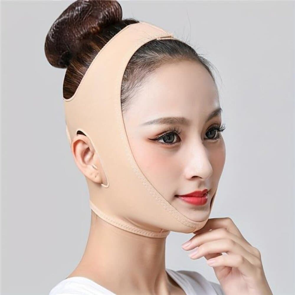 1pc V-Face Facial Lifting Strap with Double Chin Reducer & Jawline Enhancer - Thumbnail 6