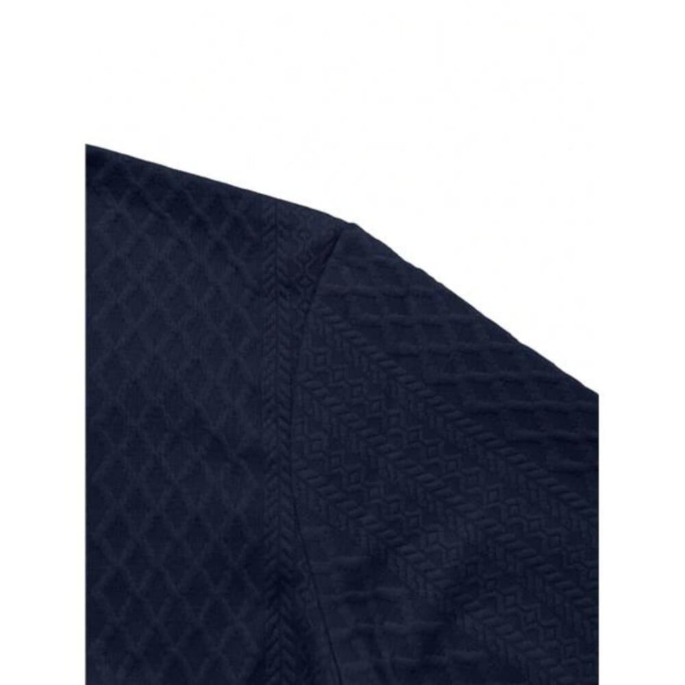 Men's Casual Jacquard Contrast Color Patchwork Stand Collar Sweatshirt, Fall, - Thumbnail 5