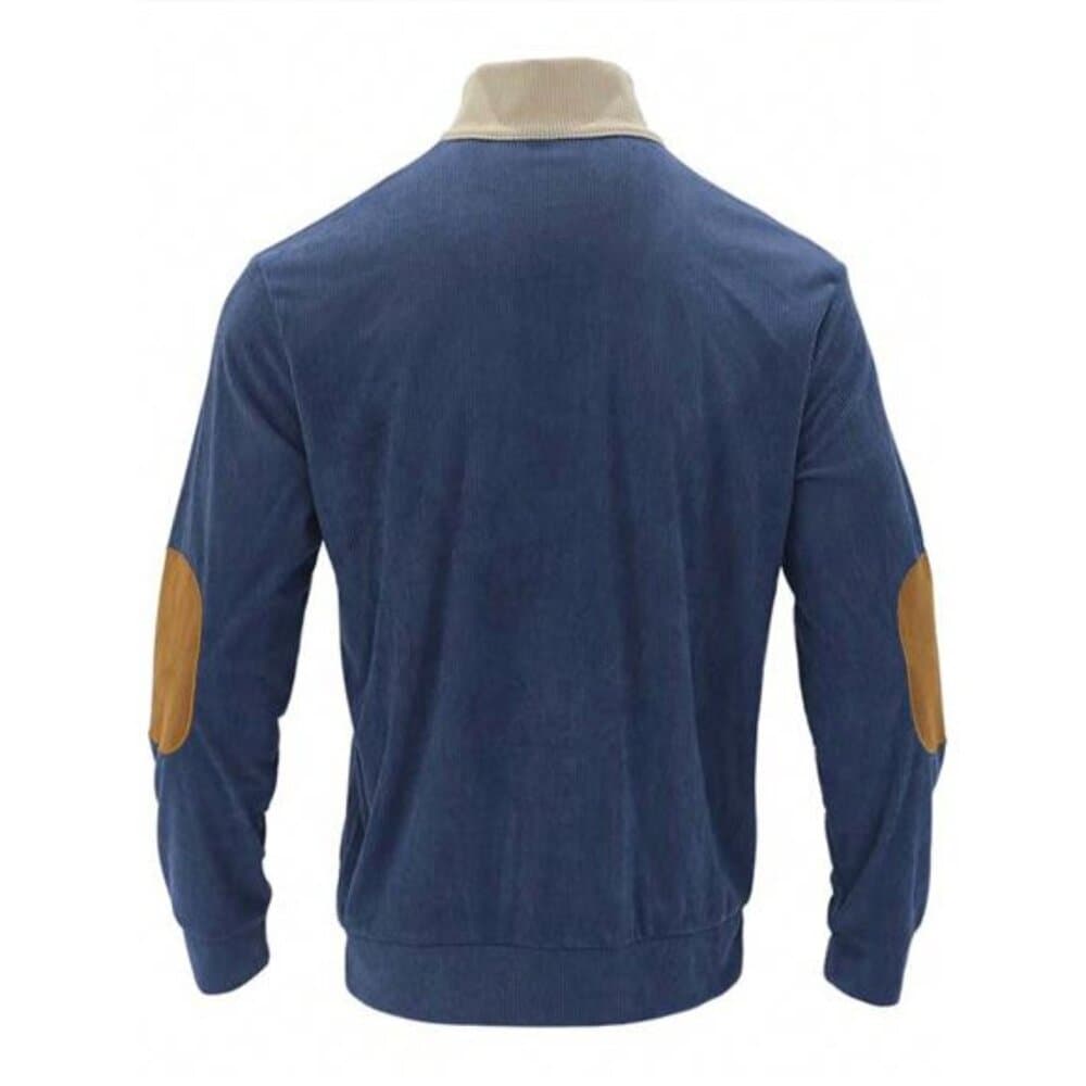 Men Color Block Polo Shirt For Spring And Autumn
