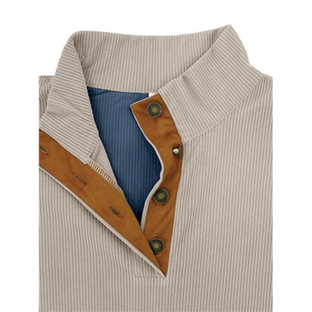 Men Color Block Polo Shirt For Spring And Autumn - Thumbnail 3