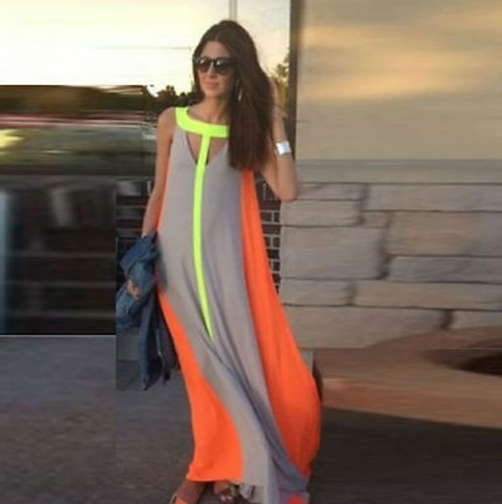 Multicolor Maxi Sundress