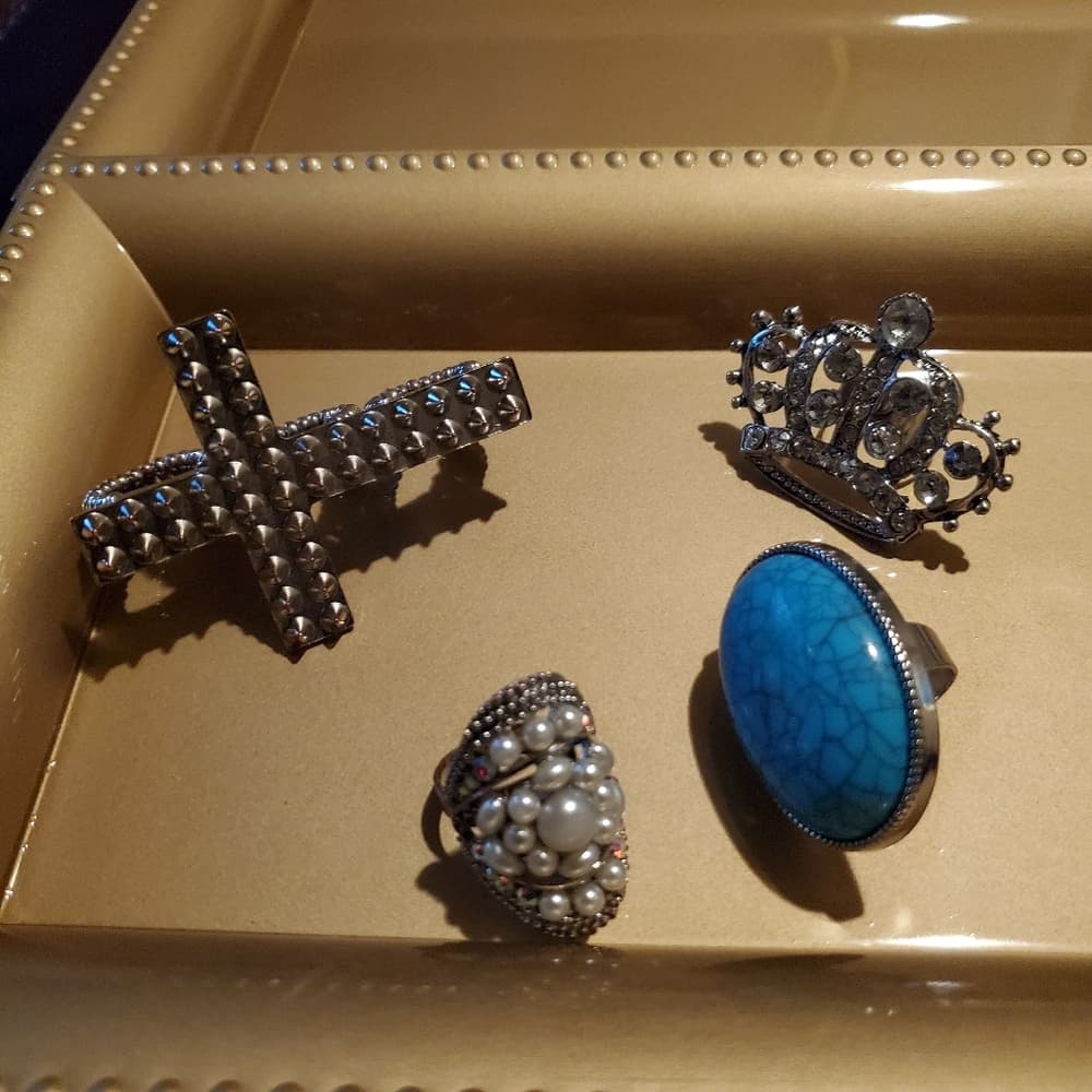 Unique Vintage Turquoise Stone Ring - Thumbnail 5