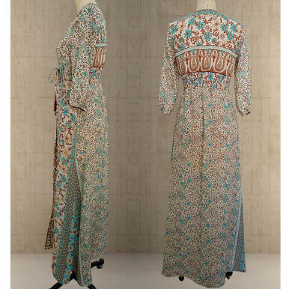 Beautiful Summer Vintage Boho Maxi Dress - Festival Dress - Boho Maxi Dress - Thumbnail 5
