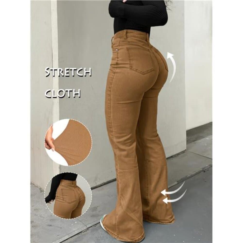 Retro Style Chic Multi-Functional Y2K Urban High-Stretch Straight Solid - Thumbnail 5