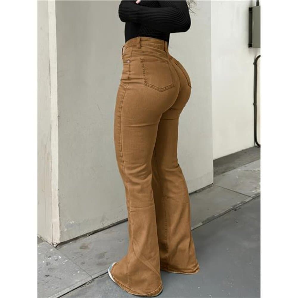 Retro Style Chic Multi-Functional Y2K Urban High-Stretch Straight Solid - Thumbnail 4