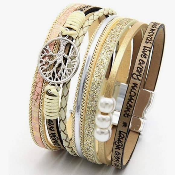Inspiration Tree of Life Multi-Layer Bracelet - Thumbnail 13