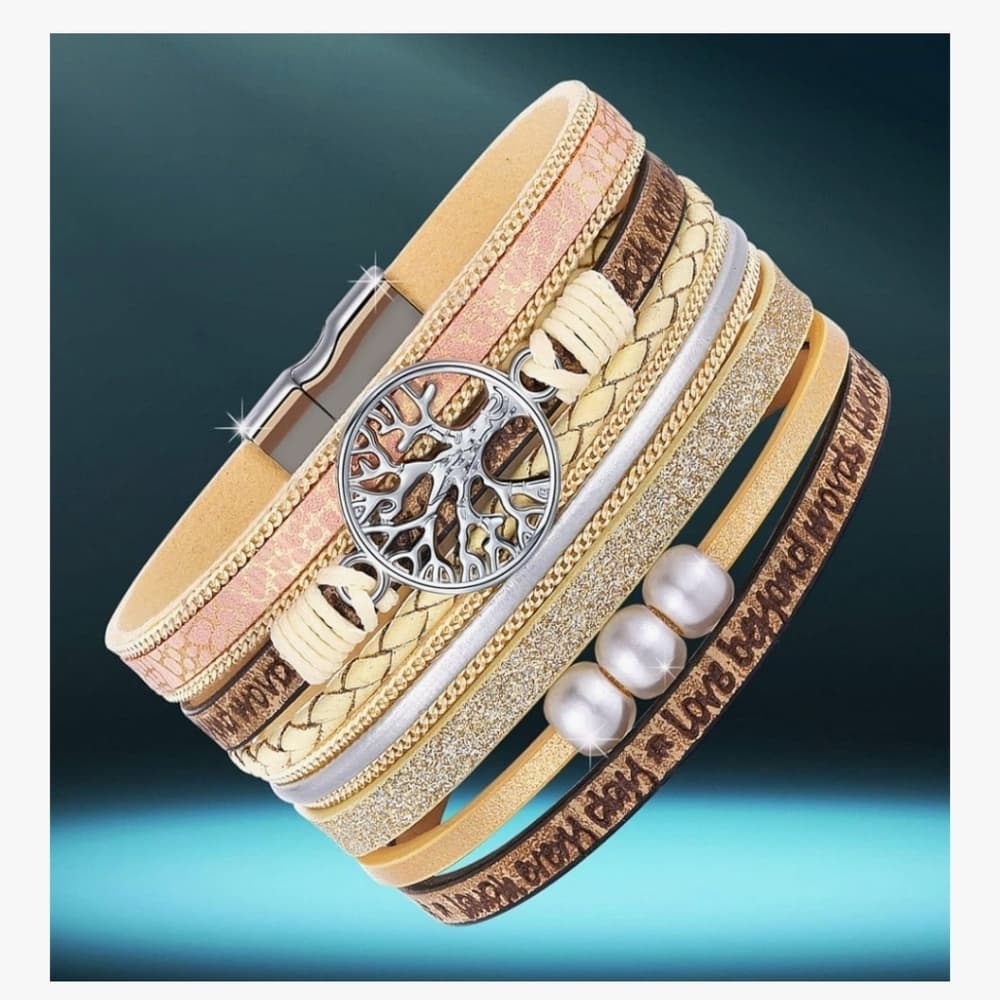 Inspiration Tree of Life Multi-Layer Bracelet - Thumbnail 12
