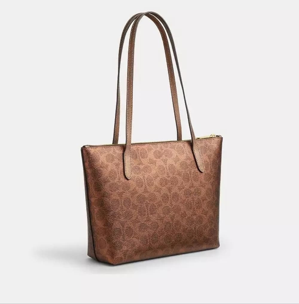 Coach Tan Signature Tote Bag - Thumbnail 2
