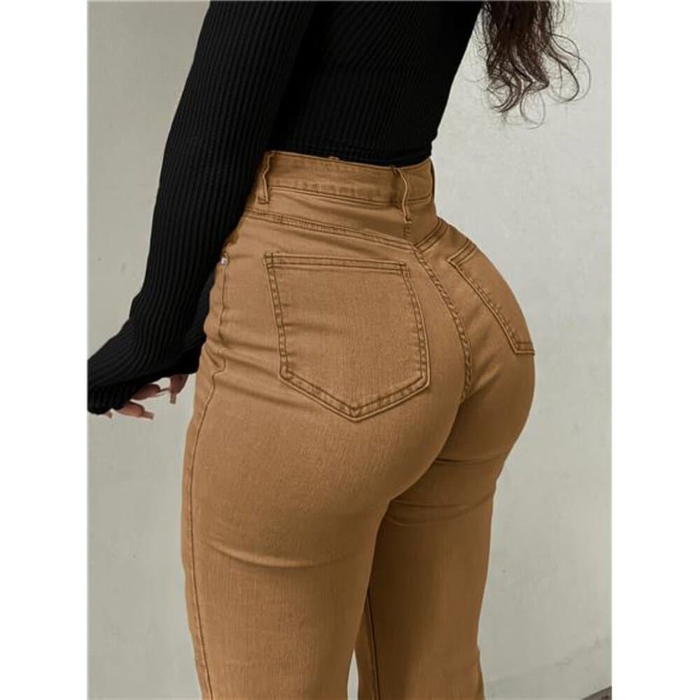 Retro Style Chic Multi-Functional Y2K Urban High-Stretch Straight Solid - Thumbnail 2