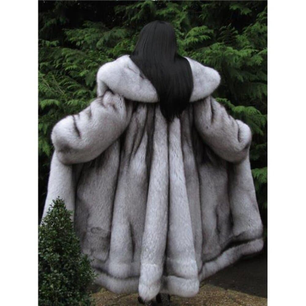 Winter Fashion Fomen's Fur Coat Long Hooded Women's Thick Thermal Coat Fluffy