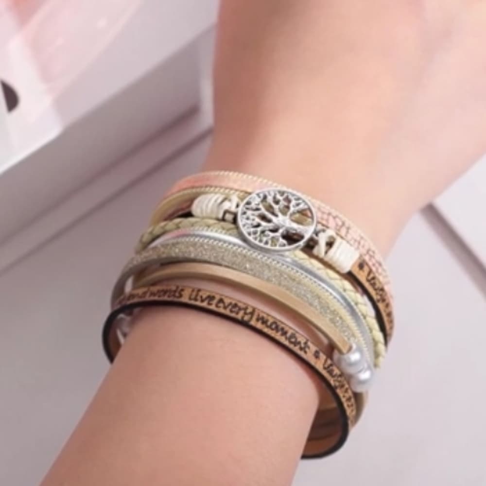 Inspiration Tree of Life Multi-Layer Bracelet - Thumbnail 5