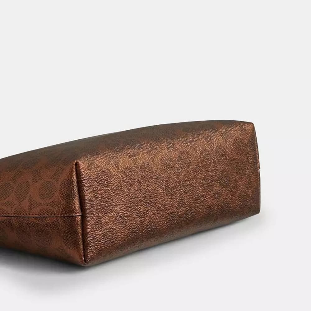 Coach Tan Signature Tote Bag - Thumbnail 5