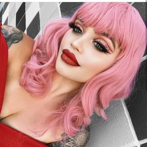 Pink Beauty Wig - Thumbnail 2