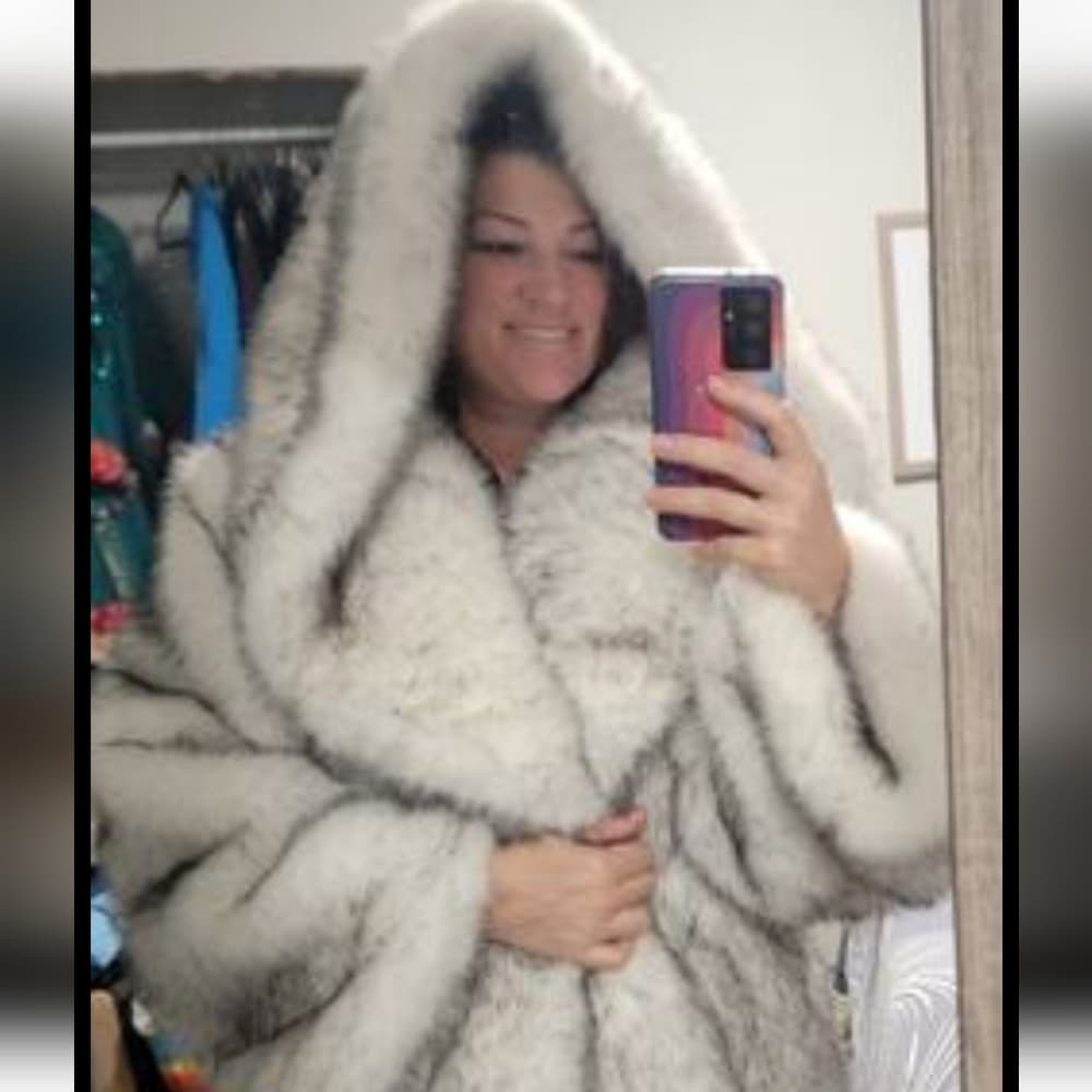 Winter Fashion Fomen's Fur Coat Long Hooded Women's Thick Thermal Coat Fluffy - Thumbnail 10