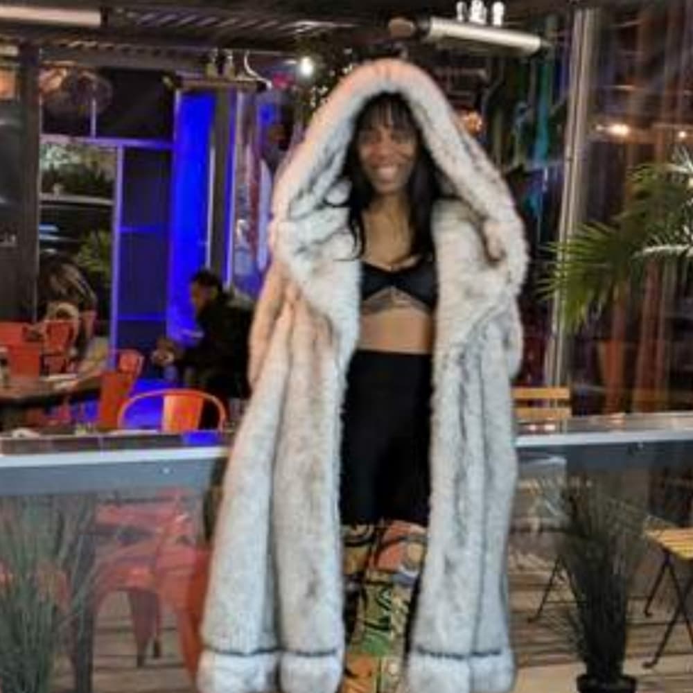 Winter Fashion Fomen's Fur Coat Long Hooded Women's Thick Thermal Coat Fluffy - Thumbnail 15