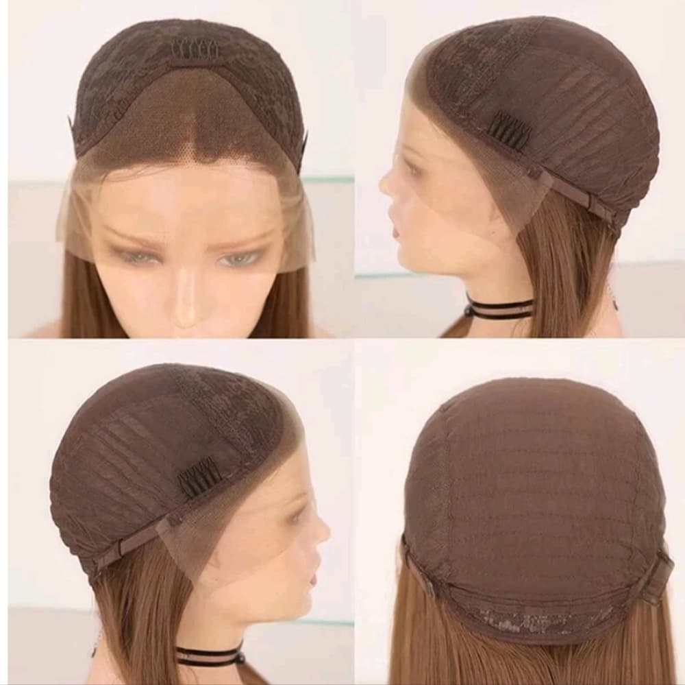 Dark Brown Beauty Lace Front Wig - Thumbnail 4