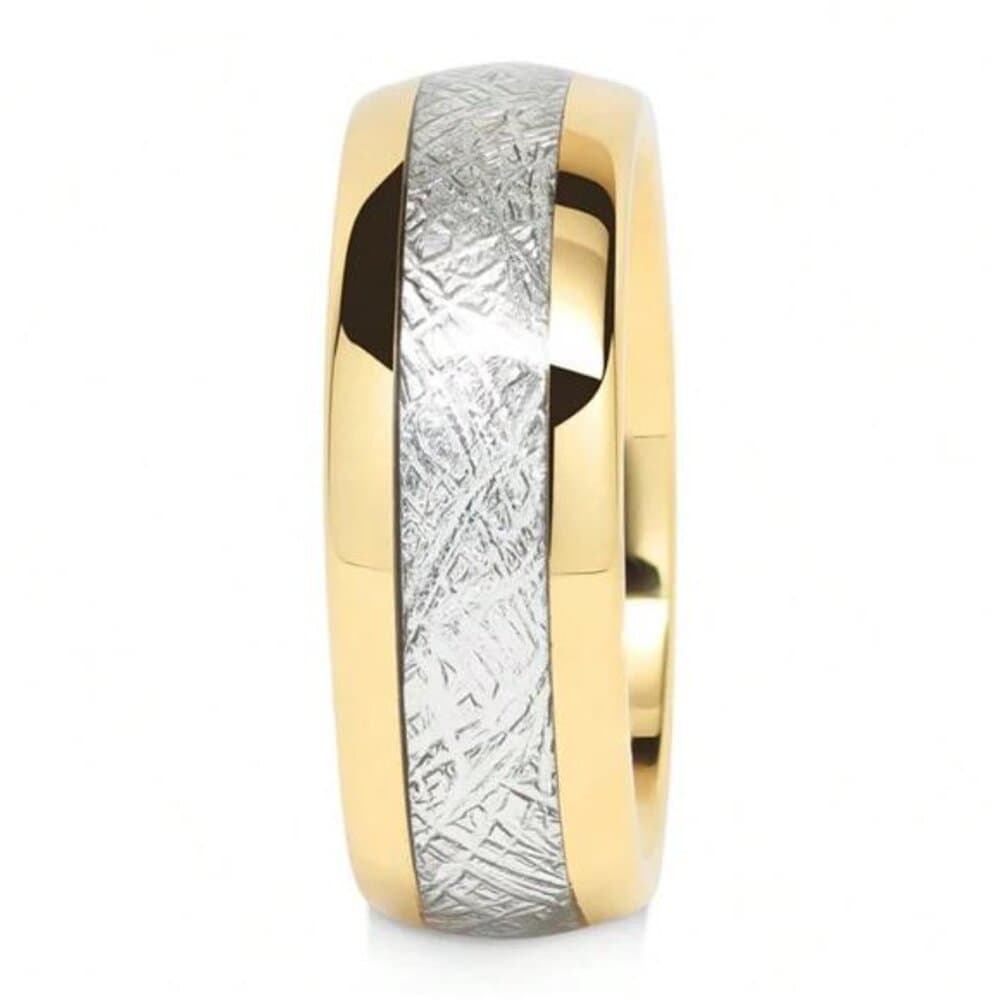 Men's Stainless Steel Ring & 2pcs Women's Fully Paved Shiny Cubic Zirconia - Thumbnail 7