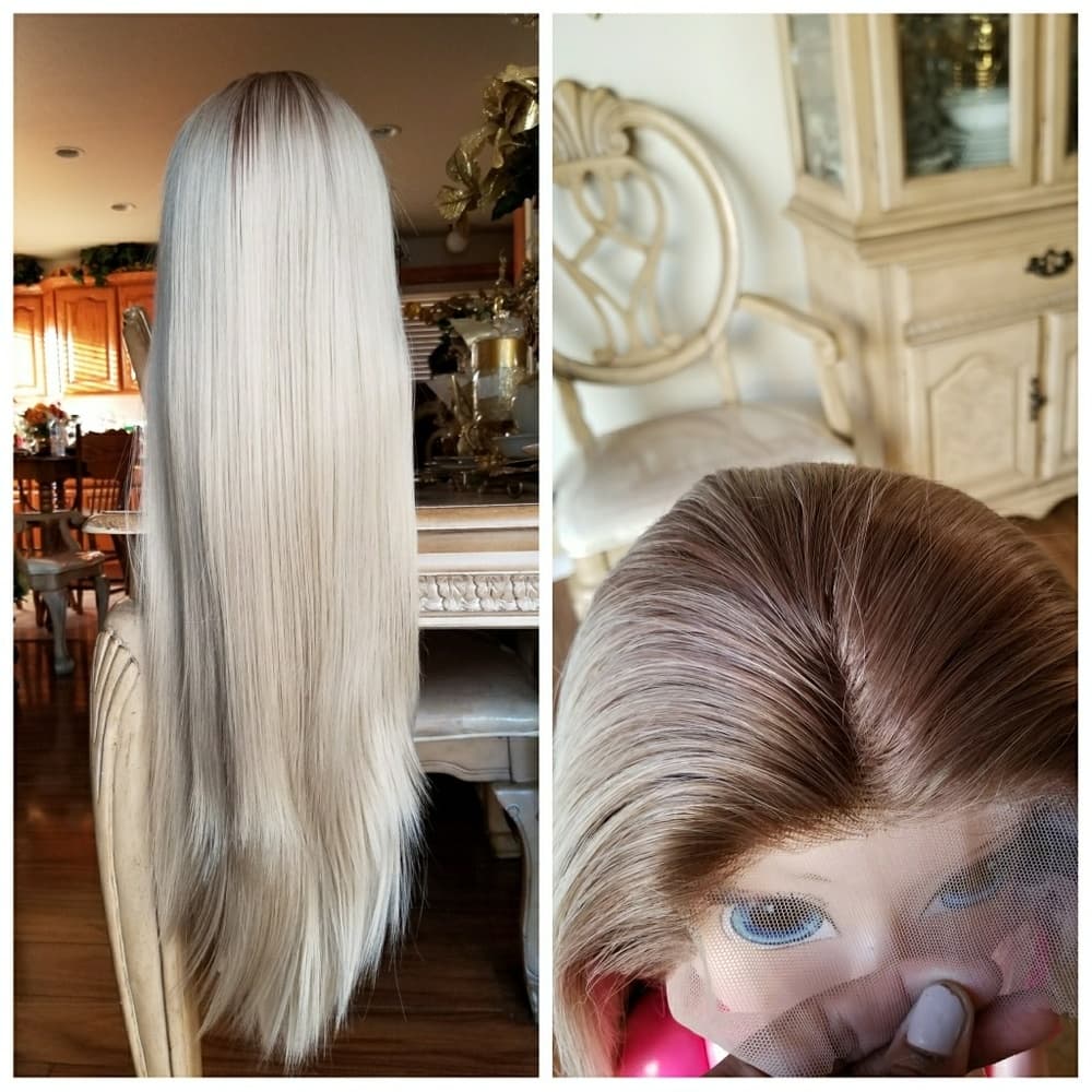 Ombre Blonde Beauty LaceFront Wig Wig 22-24inches - Thumbnail 3