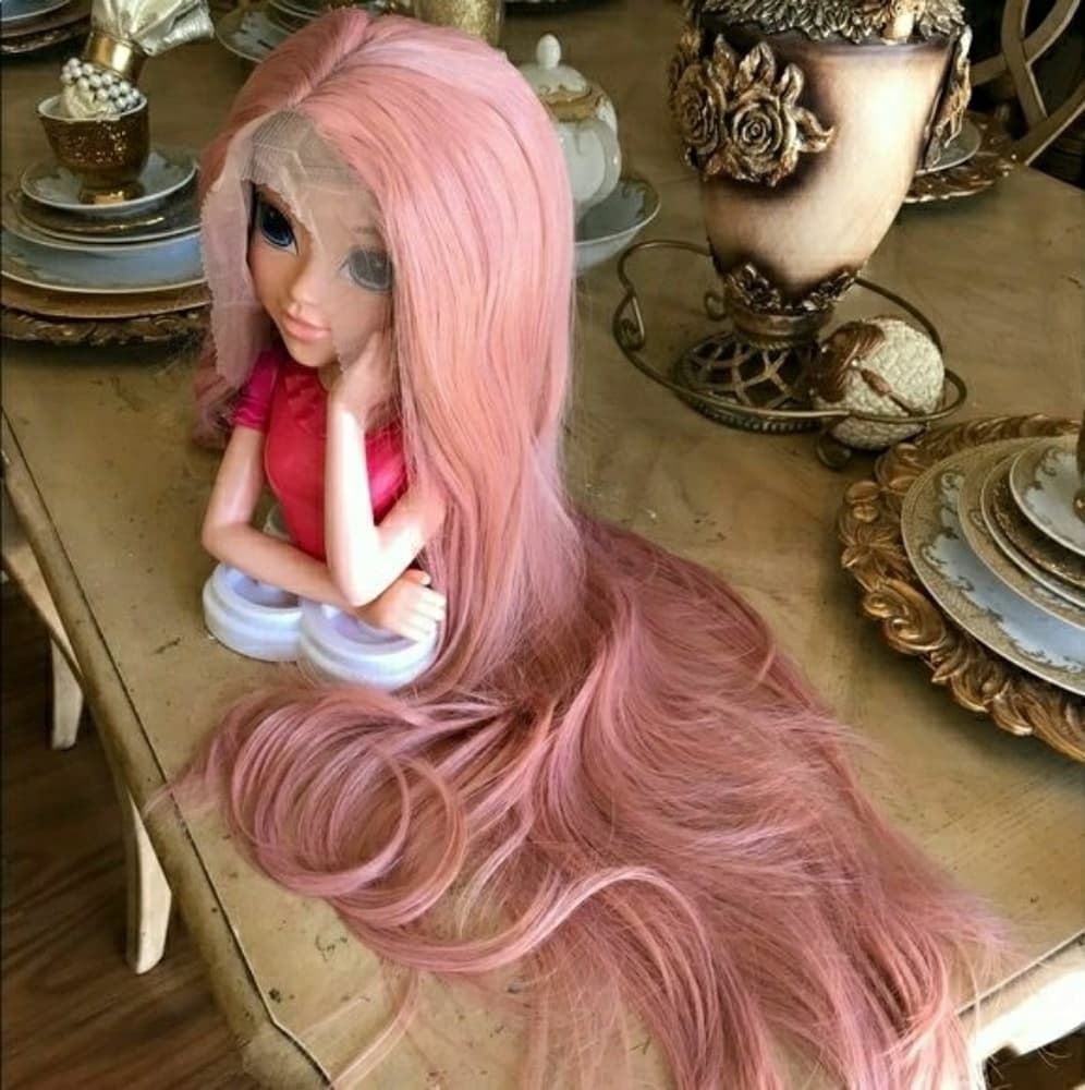 Pink Beauty LaceFront Wig Wig 22-24inches - Thumbnail 3