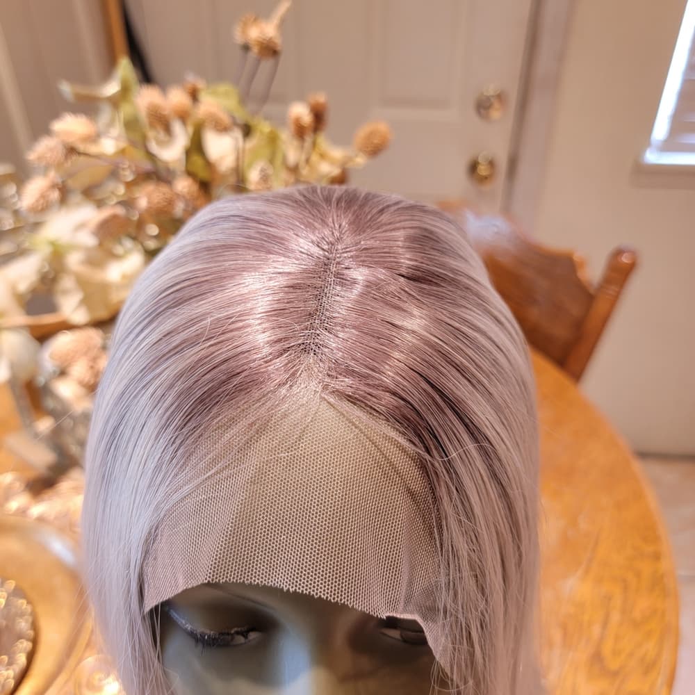 Elegant Silver Blonde Wig - Thumbnail 5