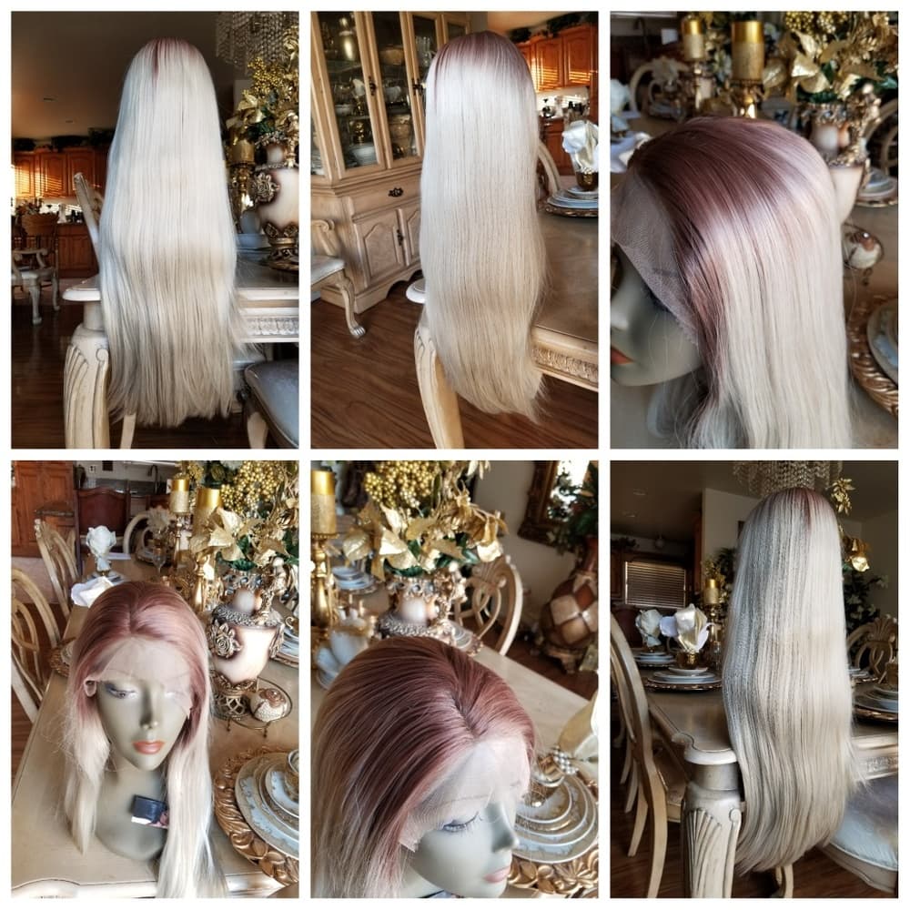 Ombre Blonde Lace Front Wig - Thumbnail 4
