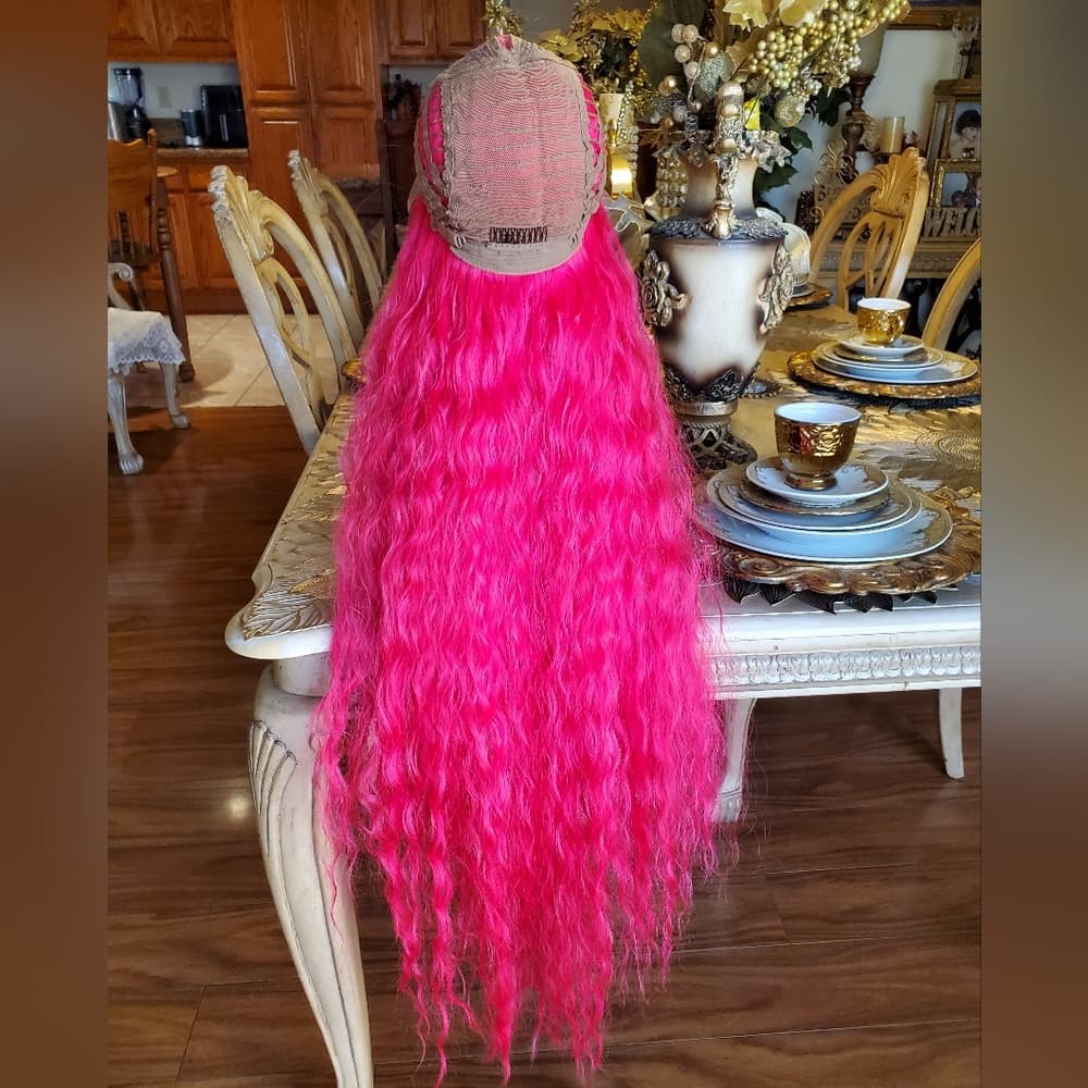 Dark Pink Beauty Lace Front Wig - Thumbnail 10