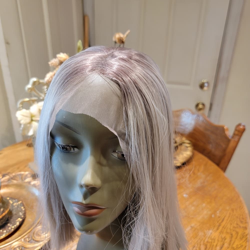 Elegant Silver Blonde Wig - Thumbnail 7