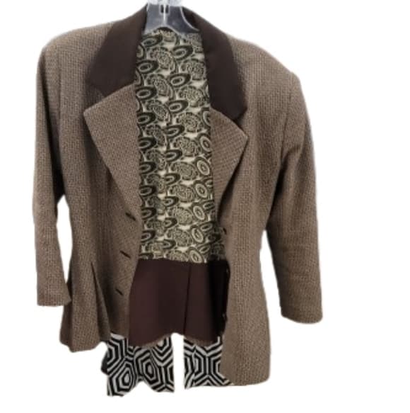 Women's Brown Blazer - Thumbnail 6