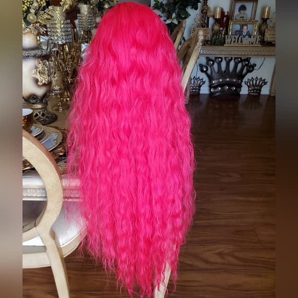 Dark Pink Beauty Lace Front Wig - Thumbnail 15