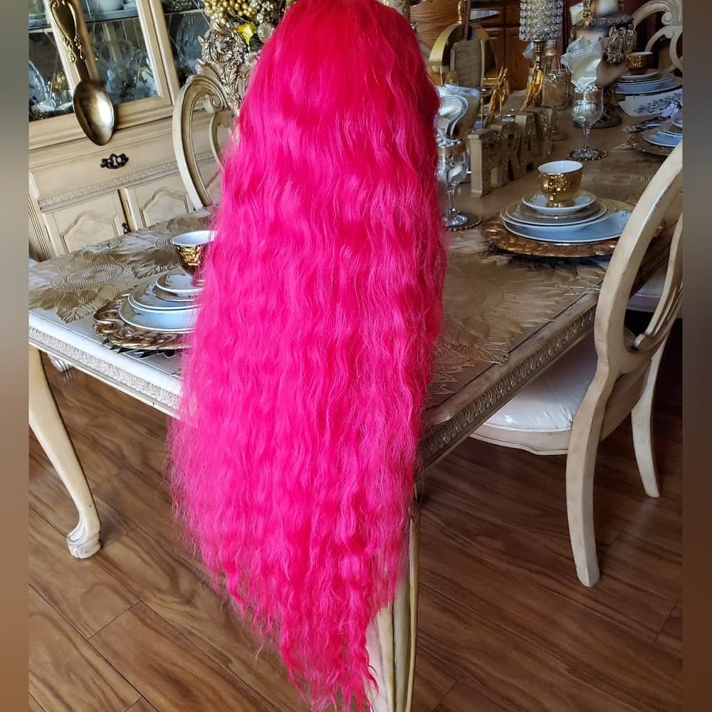 Dark Pink Beauty Lace Front Wig - Thumbnail 3