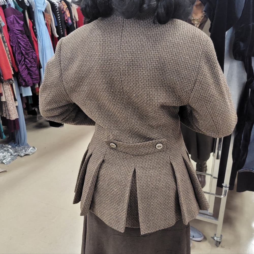 Women's Brown Blazer - Thumbnail 4