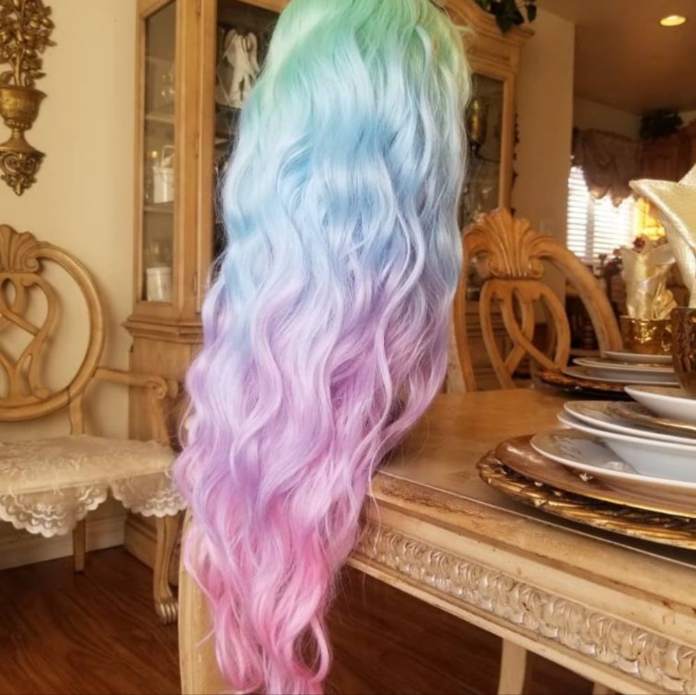 Rainbow Beauty Lace Front Wig - Thumbnail 3