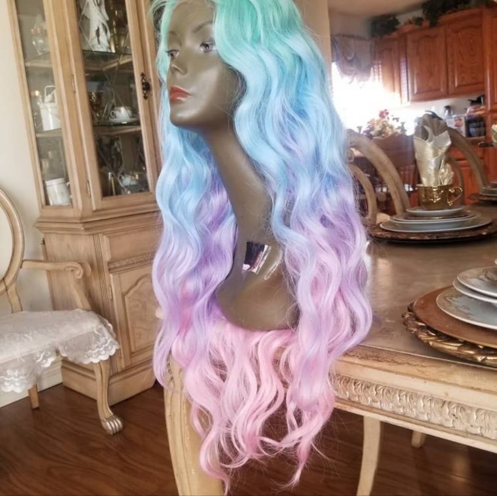 Rainbow Beauty Lace Front Wig - Thumbnail 7