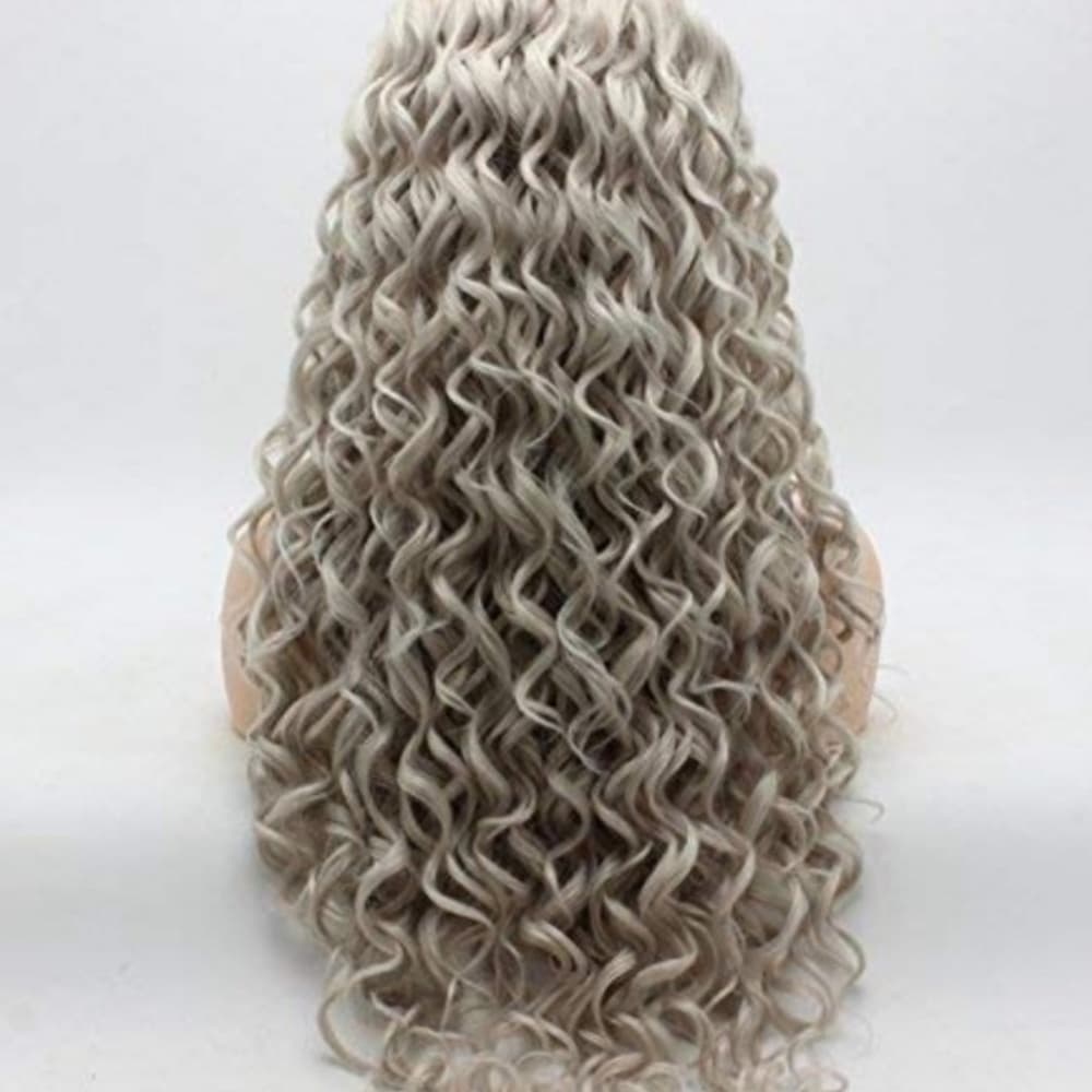 Gray Curly Beauty Lace Front Wig