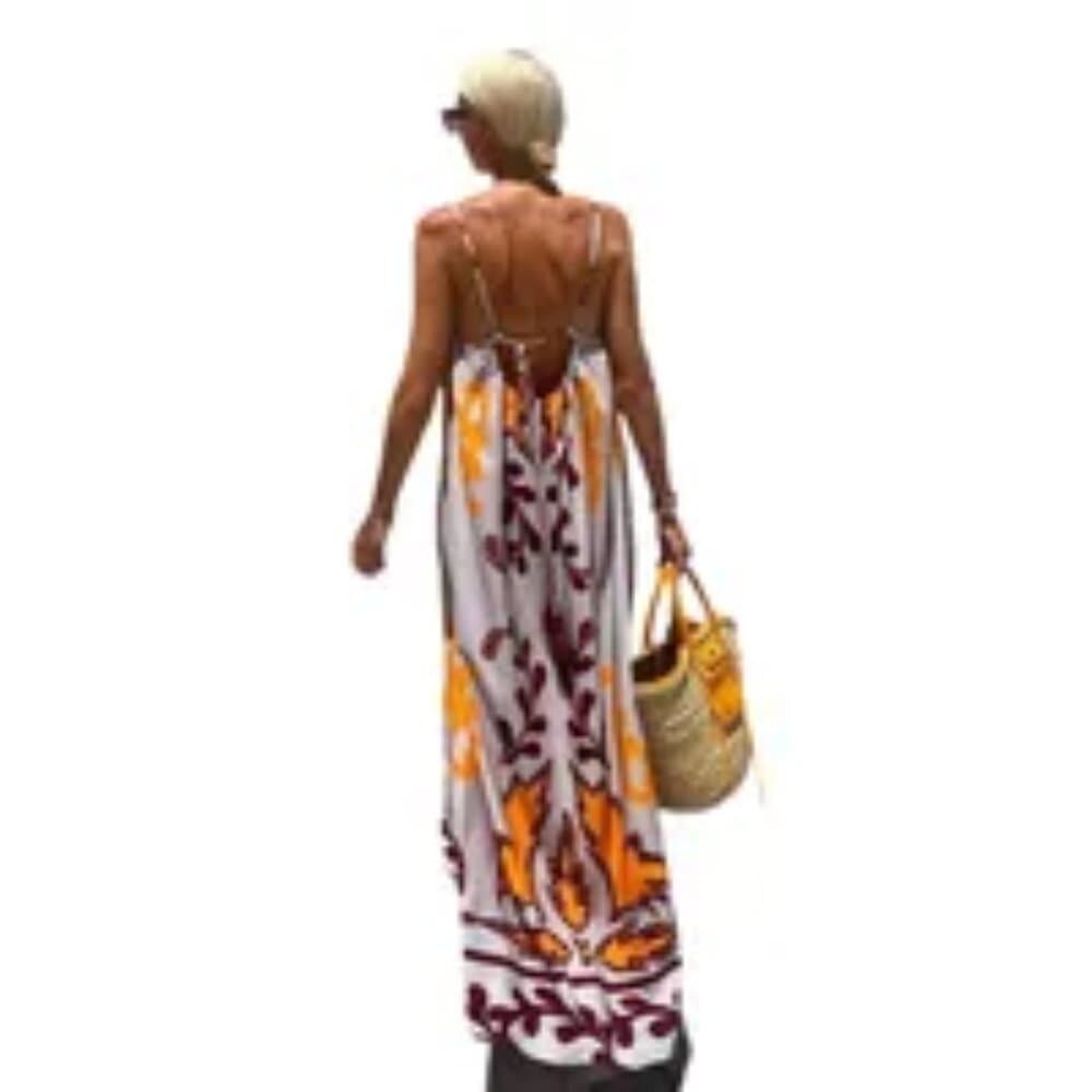 Wholesale Women's Vacation Printing Printing Holiday Daily Beach Strap - Thumbnail 5