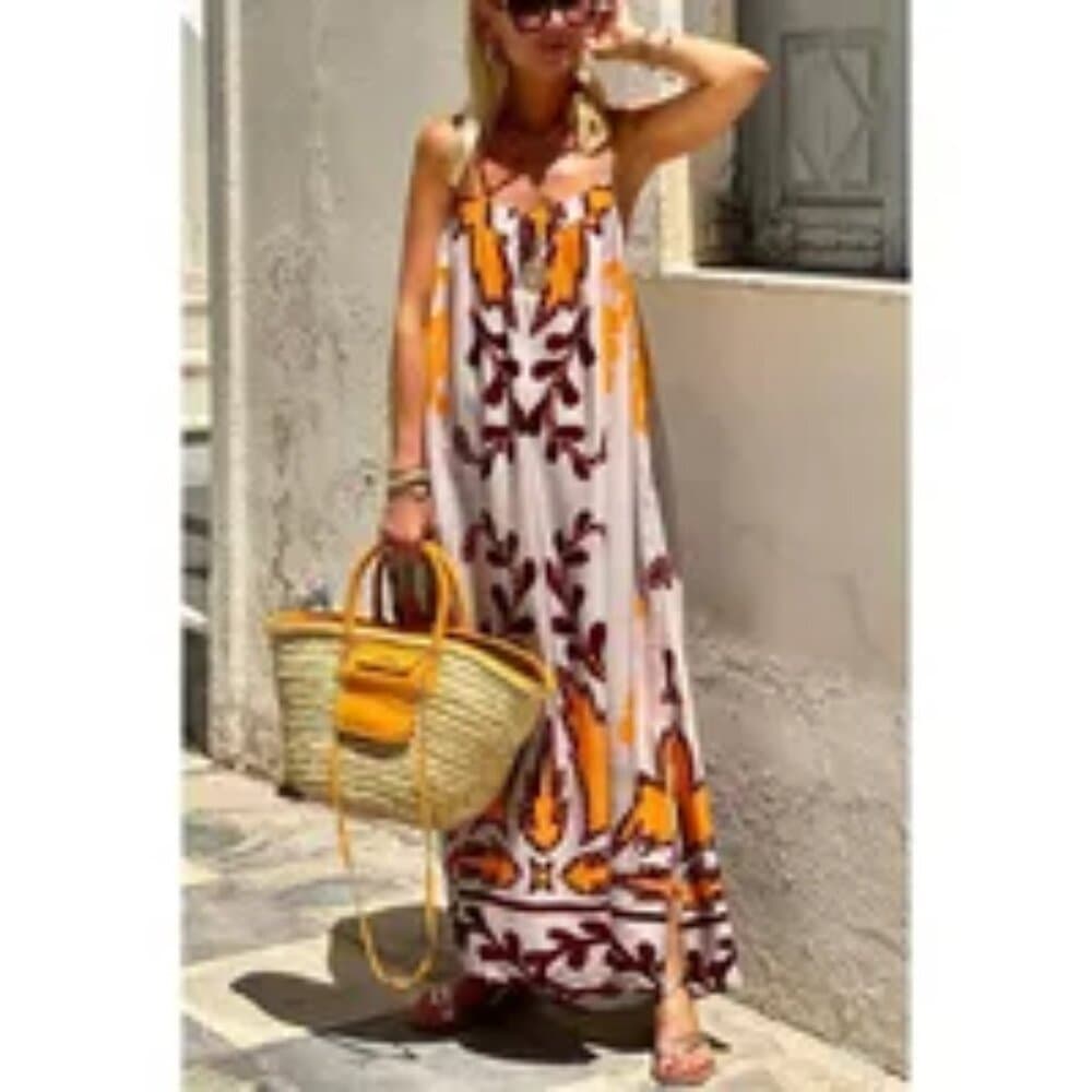 Wholesale Women's Vacation Printing Printing Holiday Daily Beach Strap - Thumbnail 2