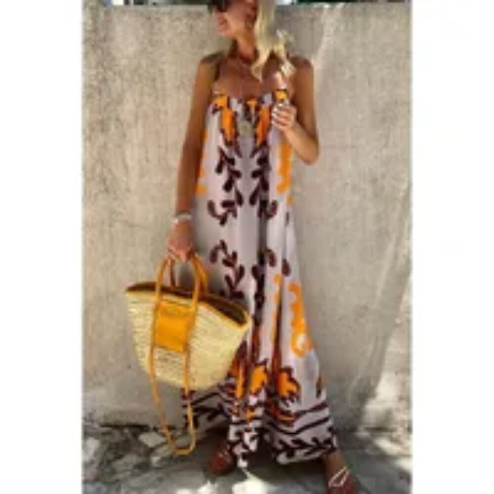 Wholesale Women's Vacation Printing Printing Holiday Daily Beach Strap - Thumbnail 3