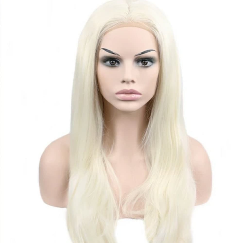 Platinum Blonde Beauty LaceFront Wig Wig 22-24inch