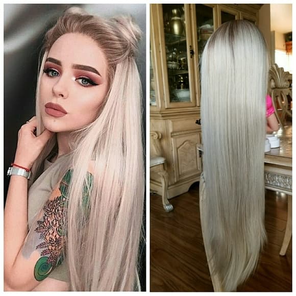 Blonde Ombre LaceFront Wig Wig 22-26 inches - Thumbnail 6