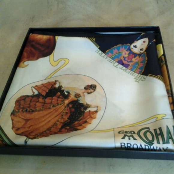 Playbill Beautiful 100 Percent Silk Scarf - Thumbnail 2