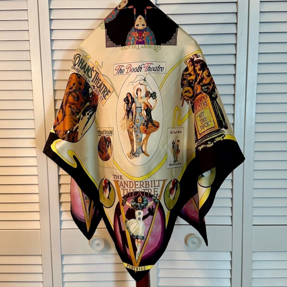 Playbill Beautiful 100 Percent Silk Scarf - Thumbnail 5