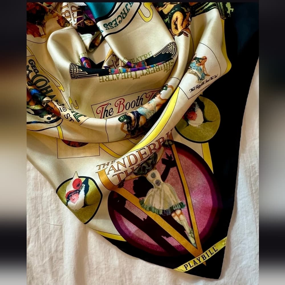 Playbill Beautiful 100 Percent Silk Scarf - Thumbnail 11