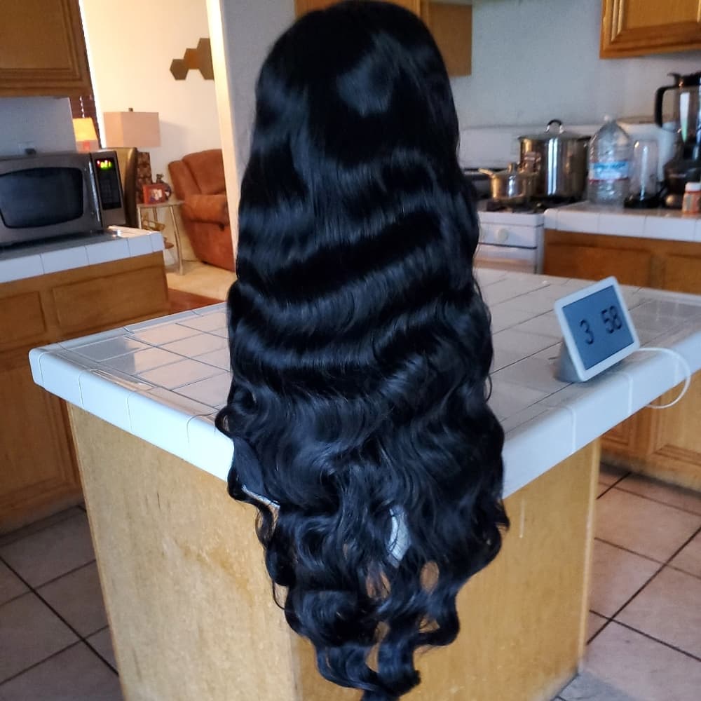 Black LaceFront Wig 32-34 inches!! #1b - Thumbnail 9