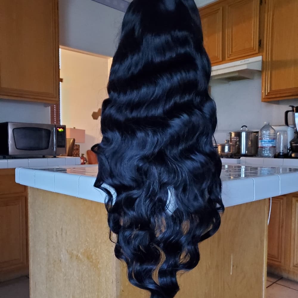 Black LaceFront Wig 32-34 inches!! #1b - Thumbnail 2