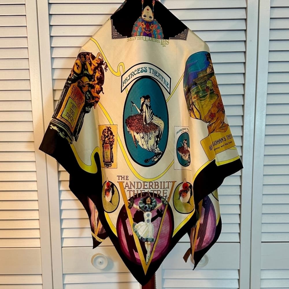 Playbill Beautiful 100 Percent Silk Scarf - Thumbnail 6